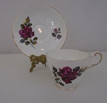 Regency Dark Rose  Bone China England Tea Cup And Saucer    - $14.74