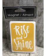 Ceramic Refrigerator Magnet-“Rise &amp; Shine”. - $26.19 CAD