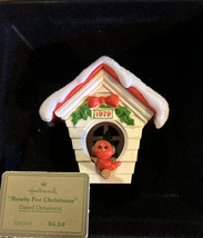 Vintage 1979 Hallmark Ornament Tree-Trimmer Collection Birdhouse Christmas - £21.62 GBP