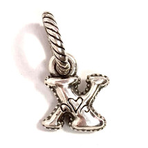 Authentic Brighton ABC Letter X Charm, J9062X, Silver Finish,  New - £6.04 GBP