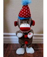 Gemmy Celebrations Musical Dancing Birthday Sock Monkey 15 Inch - $41.57