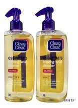 2 Pack Clean &amp; Clear Essentials Foaming Facial Cleanser OIL FREE 8 oz each - £31.13 GBP
