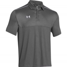 Under Armour Men&#39;s Ultimate Polo Golf Shirt Top, Graphite/White - $43.65