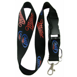 Universal Miller Lite Lanyard Keychain ID Badge Holder Black - $7.99