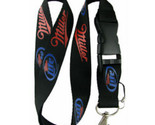 Universal Miller Lite Lanyard Keychain ID Badge Holder Black - £6.48 GBP