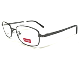 Wrangler Eyeglasses Frames W126 GUN Gray Rectangular Extra Large 53-21-140 - £21.63 GBP
