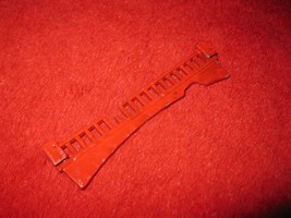 Micro Machines Mini Diecast playset part: Railroad Track #2 (Painted Red) - $3.50