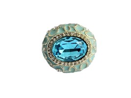 Orgone Ring Vintage Gold Plated  Cocktails Talisman Wealth LUXURIOUS Suc... - £78.06 GBP