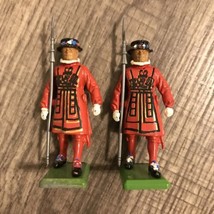 Vtg 1986 W Britains England Metal Soldier Beefeater Guard Figurine 2 5/8&quot; 54mm - £24.46 GBP