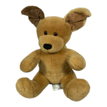 Vintage Build A Bear Brown Sugar Tan Puppy Dog Plush Stuffed Animal Brown Ear - £7.02 GBP