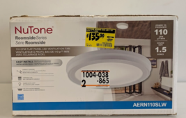 NuTone Roomside 110 CFM Flat Panel Dimmable Led Ventilation Fan Warm Whi... - $108.88