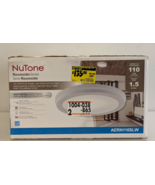NuTone Roomside 110 CFM Flat Panel Dimmable Led Ventilation Fan Warm Whi... - $108.88