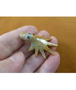 (Y-OCT-14) baby tan OCTOPUS carving SOAPSTONE stone PERU FIGURINE love o... - $8.59