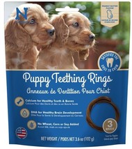 N-Bone Puppy Teething Rings Peanut Butter Flavor - 3 count - £9.54 GBP