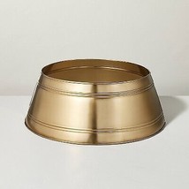 26&quot; Banded Metal Christmas Tree Collar Antique Brass - Hearth &amp; Hand with - £41.62 GBP