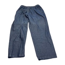 Woman Within Pants Women&#39;s 18 Petite Blue High-Rise Straight Leg Classic... - $24.66