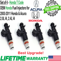 OEM Honda 4 Pieces Best Upgrade Fuel Injectors For 2006-2011 Honda Civic... - £58.98 GBP