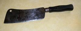 OLD PRIMITIVE KITCHEN CLEAVER CHOP KNIFE AMERICAN CUTLERY COMPANY 1865 C... - $167.37