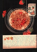 1954 Kellogg&#39;s Rice Krispies Cereal Vintage Old Print Ad Breakfast Snap ... - $25.05