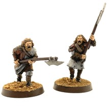 Wildmen of Dunland 2 Painted Miniatures Wild Human Barbarian Middle-Earth - $41.99