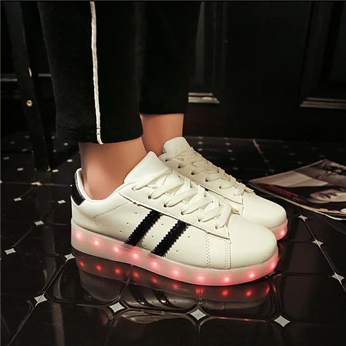Ous led shoes with 18 style for youth teenagers fashion men casual glowing shoes unisex thumb200