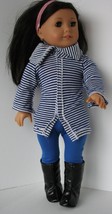 Madame Alexander Outfit Fits 18” Doll EUC Striped Sweater, Leggings, Boots - £13.92 GBP