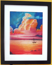 Calm After the Storm - sunset - sunrise  - clouds - boat - £75.06 GBP