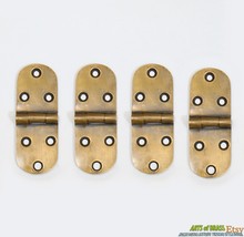 3.11&quot; Solid Brass Retro Western Brass Cabinet Drawer Door Hinge - English Hinges - £23.12 GBP