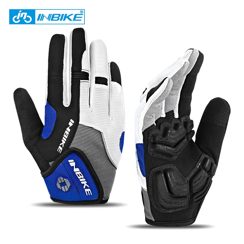 INBIKE Bicycle Gloves Gel Full Finger MTB Cycling Gloves for Men Bi Road Bike Gl - £132.92 GBP