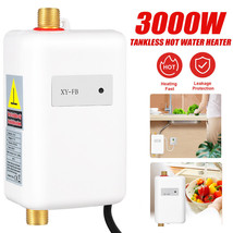 3000W Tankless Hot Water Heater Shower Electric Portable Instant Boiler ... - £71.69 GBP