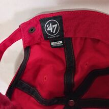 '47 University Of Utah Men's Red Hat Cap Back Strap With Buckle image 2