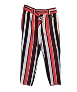 NEW Express Womens Ankle High Rise Business Pants Striped Size 10R - £31.34 GBP