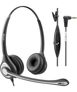 Phone Headset with Microphone Noise Cancelling Telephone Headset 2.5mm J... - $60.51