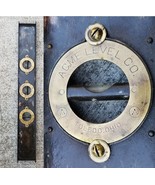vintage metal level steel &quot;ACME LEVEL CO&quot; TOLEDO OHIO brass WORKS - $1,826.30 MXN