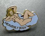 ARMY AIR FORCE NOSE ART PINUP HEAVENLY BODY GIRL LAPEL HAT PIN BADGE 1 INCH - $5.64