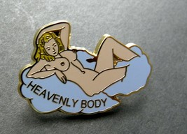 ARMY AIR FORCE NOSE ART PINUP HEAVENLY BODY GIRL LAPEL HAT PIN BADGE 1 INCH - £4.50 GBP