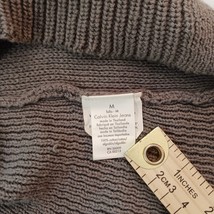 Calvin Klein Jeans WF31N34O Women's Gray Cotton Pullover Thermal Top Shirt Sz M image 6