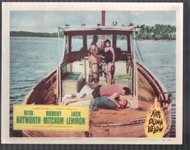 Fire Down Below 11x14 Lobby Card Jack Lemmon Robert Mitchum - £29.14 GBP