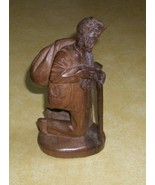 SAINT CHRISTOPHER CRISTOBAL BERNARD ST JAMES HAND CARVED WOOD FIGURE ART... - £69.31 GBP