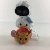 Disney Tsum Tsums Donald Duck WallE Eve Jaq Mouse Mini Plush Stuffed Toys Lot - £14.99 GBP