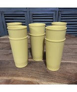 10 TUPPERWARE 873 Tumblers Cups 12oz HARVEST  Yellow COLORS - $34.26 CAD