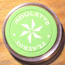 (1) Playboy C ASIN O Roulette Chip - Atlantic City, New Jersey - 1981 - Green - $11.95