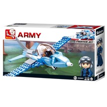 Sluban Kids Army War Craft Fighter Jet Building Blocks 115 Pcs set Building Toy - £11.00 GBP