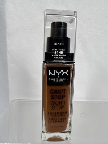 Primary image for NYX CSWSF20 Deep Rich Can't Stop Won't Stop 24 Hour Full Coverage Foundation -