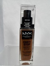NYX CSWSF20 Deep Rich Can&#39;t Stop Won&#39;t Stop 24 Hour Full Coverage Founda... - $8.99