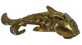 NAPIER Vintage Gold Tone Fish Pin Brooch - £14.20 GBP