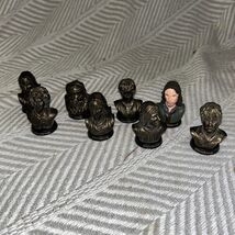 LOTR Mini Busts 1.75" DkBrwn Plastic, all "Fellowship of the Ring" membe... - $19.60