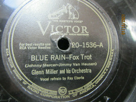 10&quot; 78 Rpm Record Victor 20-1536 Glenn Miller Blue Rain / Caribb EAN Clipper - £7.83 GBP