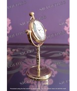 Vintage Style American Elgin Table Desk Clock, Custom Engraved Brass Tab... - £21.04 GBP+