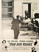 The Big Clock Film Movie 1948 Vintage PRINT AD Ray Milland Charles Laugh... - $11.24 CAD